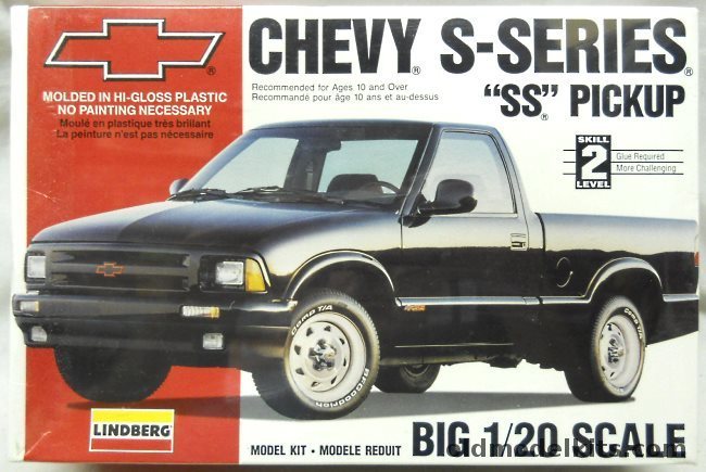 Lindberg 1/20 Chevy S-Series SS Pickup Truck - (Chevrolet Super Sport), 72510 plastic model kit
